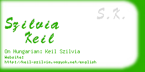 szilvia keil business card